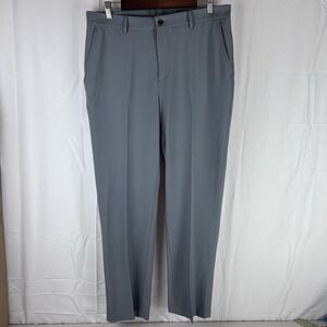 Dunning Mens 34x30‎ Gray Stretch Fabric Golf Pants Straight Everbest